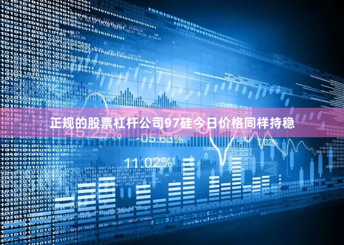 正规的股票杠杆公司97硅今日价格同样持稳